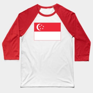 Flag of Singapore Baseball T-Shirt